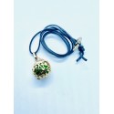 Collier Boule arabesque à parfumer lien gris - Parisens